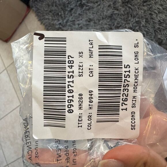 Madewell Semi-Sheer Mockneck Tee Womens XS Heather Oatmeal‎ - Picture 6 of 6